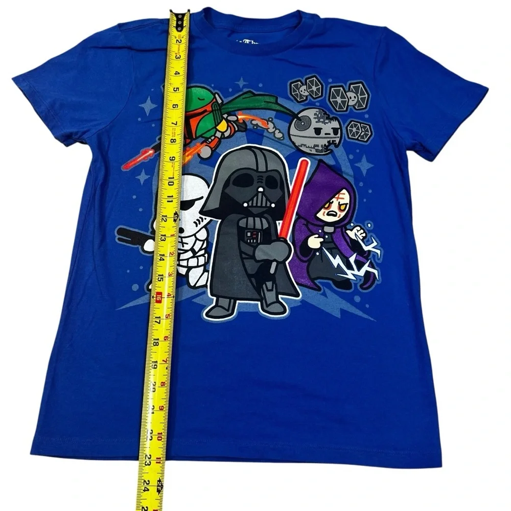 Star Wars Kids Royal Blue Graphic Short Sleeve T-Shirt | Size Youth Large